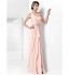 TS Couture? Prom / Formal Evening / Military Ball Dress - Open Back Plus Size / Petite Sheath / Column One Shoulder Floor-length Chiffon with Beading  