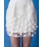 Cocktail Party / Formal Evening Dress Sheath / Column Jewel Short / Mini Lace / Tulle with Beading / Flower(s) / Lace  