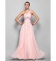 TS Couture? Prom / Formal Evening / Military Ball Dress - Open Back Plus Size / Petite A-line / Princess One Shoulder Floor-length Chiffon  