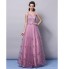 TS Couture? Formal Evening Dress Plus Size / Petite A-line / Princess V-neck Floor-length Tulle with Appliques / Flower(s)  