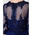 TS Couture? Prom / Formal Evening / Military Ball Dress - See Through Plus Size / Petite A-line Jewel Floor-length Tulle with Appliques / Beading   