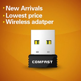 COMFASTÂ® CF-WU712P 150Mbps Super Mini USB Wireless Network Card with WPS Button  