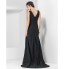 TS Couture? Formal Evening / Military Ball Dress - Elegant Plus Size / Petite Sheath / Column V-neck Watteau Train / Sweep / Brush Train Chiffon  