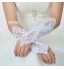 Wrist Length Fingerless Glove Elastic Satin Bridal Gloves Spring / Summer / Fall / Winter Sequins  