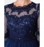 TS Couture? Prom / Formal Evening / Military Ball Dress - See Through Plus Size / Petite A-line Jewel Floor-length Tulle with Appliques / Beading   