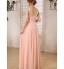 Prom / Formal Evening / Holiday / Family Gathering Dress - Lace-up / Beautiful Back / Elegant A-line Scoop Floor-length Chiffon with Lace  