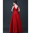 Formal Evening Dress A-line Scoop Floor-length Satin with  