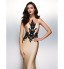 Formal Evening / Black Tie Gala Dress Trumpet / Mermaid Scoop Sweep / Brush Train Jersey with  