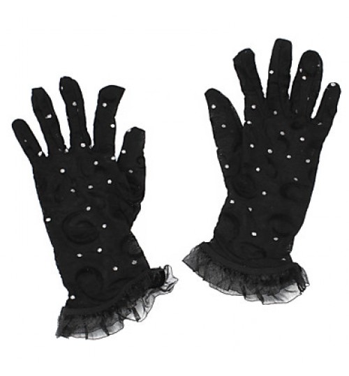 Wrist Length Fingertips Glove Nylon Bridal Gloves / Party/ Evening Gloves Spring / Summer / Fall / Winter  