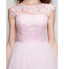 TS Couture? Cocktail Party Dress - Beautiful Back Plus Size / Petite Ball Gown Jewel Knee-length Tulle with Appliques / Beading / Lace  