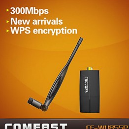 COMFASTÂ® CF-WU855P 2.4GHz 300Mbps Mini Wireless 300Mbps USB Wifi Adapter Antenna  