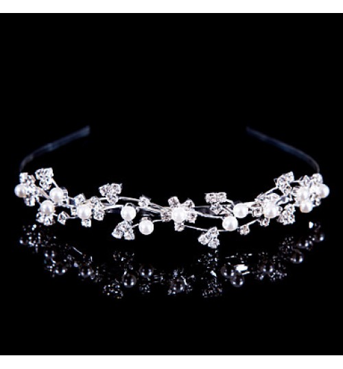 Women Alloy Headbands With Imitation Pearl/Rhinestone Wedding/Party Headpiece  