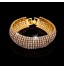 Elegant Full-Crystal BlingBling Bangle Bracelet for Women Wedding Party Jewelry  