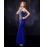 Formal Evening Dress Trumpet / Mermaid High Neck Floor-length Tulle with Crystal Detailing  