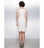 TS Couture? Cocktail Party Dress Sheath / Column Scoop Knee-length Chiffon with Flower(s)  