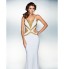 TS Couture? Formal Evening Dress - Beautiful Back Plus Size / Petite Trumpet / Mermaid V-neck Sweep / Brush Train Jersey with Beading / Crystal  