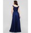 TS Couture? Homecoming / Formal Evening / Holiday Dress Plus Size / Petite A-line / Princess Scoop Floor-length Chiffon with Ruching / Criss Cross  