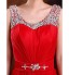 Formal Evening Dress A-line / Princess Scoop Sweep / Brush Train Silk with Beading / Crystal Detailing / Draping / Sash / Ribbon / Sequins  