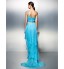 TS Couture? Dress Plus Size / Petite Sheath / Column One Shoulder Asymmetrical Chiffon with Crystal Detailing / Side Draping  