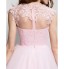 TS Couture? Cocktail Party Dress - Beautiful Back Plus Size / Petite Ball Gown Jewel Knee-length Tulle with Appliques / Beading / Lace  