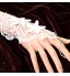 White Wrist Length Fingerless Glove Lace Bridal Gloves / Party/ Evening Gloves(1pc)  