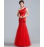 Formal Evening / Military Ball Dress - Lace-up / Elegant Fit &amp; Flare One Shoulder Floor-length Lace / Tulle with Lace  