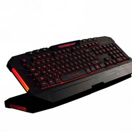 Ajazz The Dark Knight 7 Backlight Keyboard &amp; 7 LED Colors 2400DPI 6 Button Gaming Mouse &amp; Pad Set  