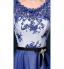 Formal Evening Dress Sheath / Column Bateau Floor-length Satin Chiffon with Lace  