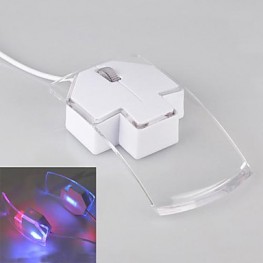Creative Arrow Shape Wired Mouse 1200DPI 7-Colored LED Light  