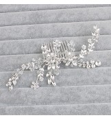 Women& Crystal Headpiece-Wedding / Special Occasion / Casual / Office &amp; Career / Outdoor Hair Combs 1 Piece Clear Round  