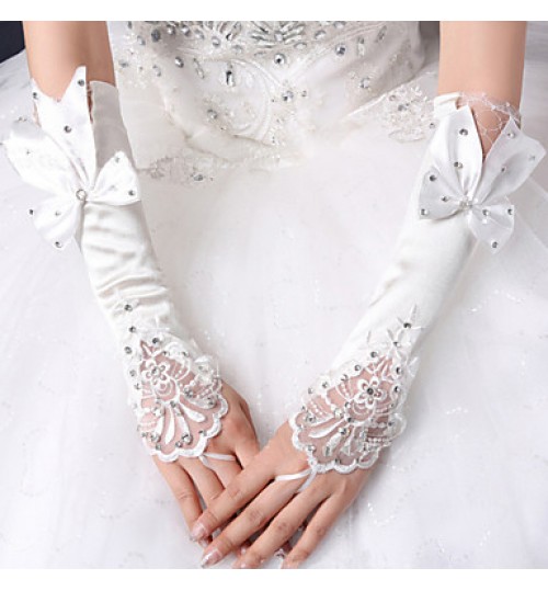 Satin Elbow Length Wedding/Party Glove  