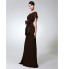 TS Couture? Formal Evening / Military Ball Dress - Elegant Plus Size / Petite Sheath / Column V-neck Floor-length Chiffon with Bow(s) / Sash / Ribbon  