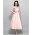 TS Couture? Cocktail Party / Homecoming / Wedding Party Dress - 1950s Plus Size / Petite A-line / Princess Strapless Tea-length Tulle  