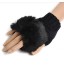 Wrist Length Half Finger Glove Wool General Purposes &amp; Work Gloves Spring / Fall / Winter  