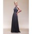 TS Couture? Formal Evening / Wedding Party Dress - Open Back Plus Size / Petite Sheath / Column V-neck Floor-length Chiffon with Draping / Ruching  