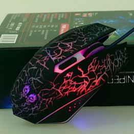 USB Wired Gaming Mouse 2400 DPI 6D With Colorful LED Light Luminous  
