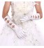 New Elbow Length Gloves Party/Evening/Wedding Fingertips Gloves Wedding Dress Accessories+DIY Pearls and Rhinestones  