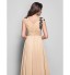 TS Couture? Formal Evening / Military Ball Dress Plus Size / Petite Sheath / Column V-neck Floor-length Chiffon with Appliques / Criss Cross  