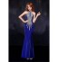 Formal Evening Dress Trumpet / Mermaid High Neck Floor-length Tulle with Crystal Detailing  