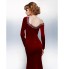 TS Couture? Formal Evening / Black Tie Gala Dress Plus Size / Petite Trumpet / Mermaid Jewel Court Train Velvet with Beading / Crystal Detailing  