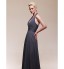 TS Couture? Formal Evening / Wedding Party Dress - Open Back Plus Size / Petite Sheath / Column V-neck Floor-length Chiffon with Draping / Ruching  