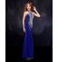 Formal Evening Dress Trumpet / Mermaid High Neck Floor-length Tulle with Crystal Detailing  