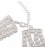 Gorgeous Clear Crystals And Imitation Pearls Jewelry Set,Including Necklace And Earrings  