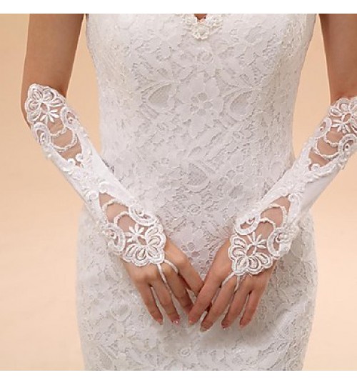 Elbow Length Fingerless Glove Tulle Bridal Gloves / Party/ Evening Gloves Spring / Summer / Fall / Winter lace  