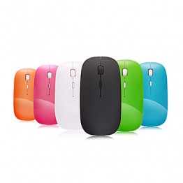 A100 2.4GHz Wireless Optical Mouse Super Slim Mini Adjustable DPI (Assorted Colors)  