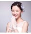 Ivory Tulle Wrist Length Fingertips Wedding Gloves with Tiny Flowers ASG33  