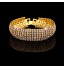 Elegant Full-Crystal BlingBling Bangle Bracelet for Women Wedding Party Jewelry  