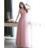 Formal Evening / Black Tie Gala Dress Sheath / Column Bateau Floor-length Tulle with Appliques / Beading  