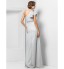 TS Couture? Formal Evening / Military Ball Dress - Elegant Plus Size / Petite Sheath / Column One Shoulder Floor-length Chiffon with Flower(s)  