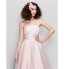 TS Couture? Dress - 1950s Plus Size / Petite A-line Strapless Ankle-length Tulle / Stretch Satin with Lace / Ruching  